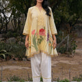 Dove Handpainted Kurta Set