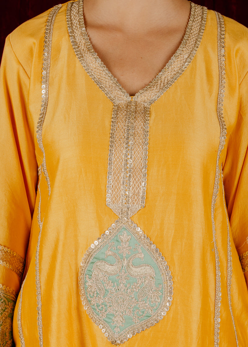 Zard Kurta Set