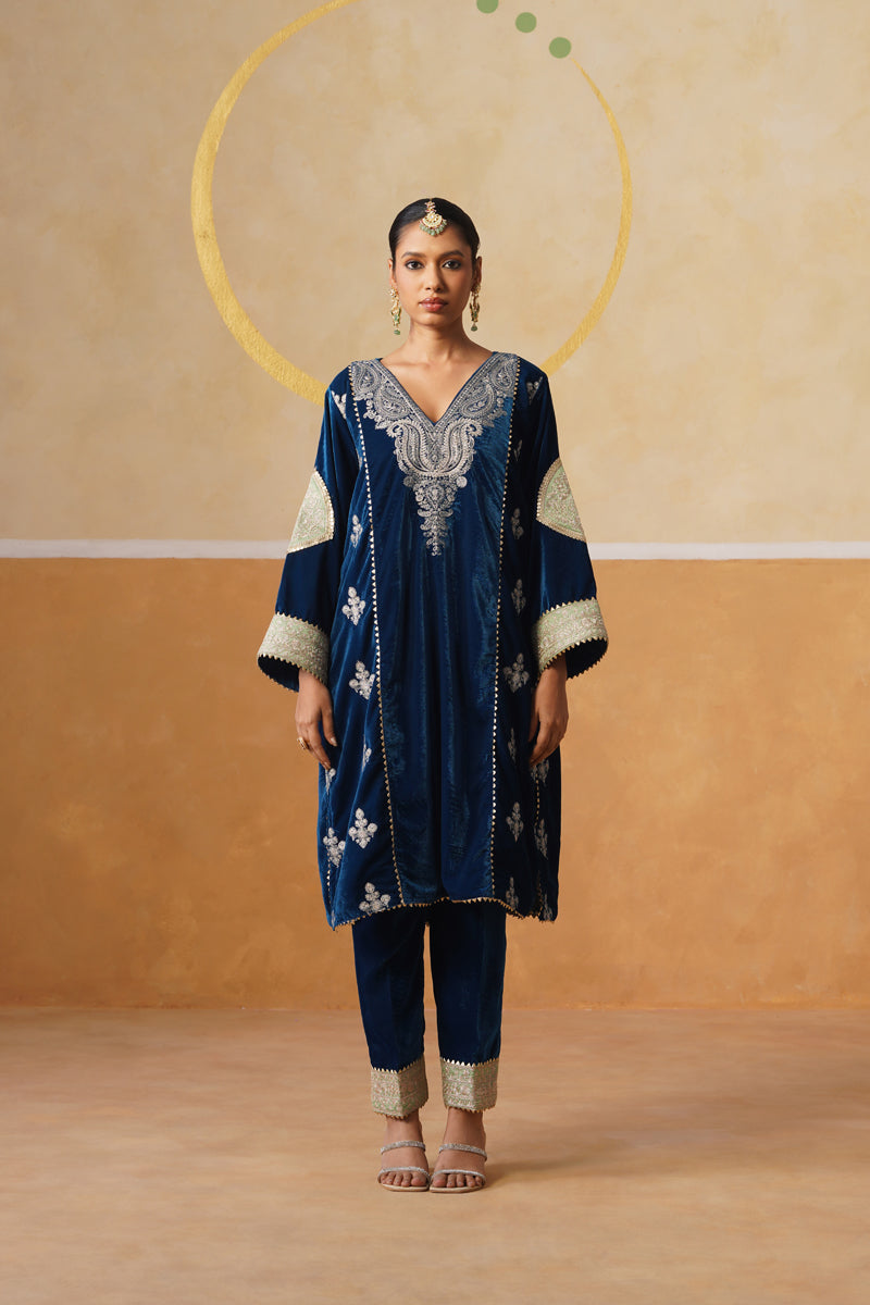 Velvet Indira Kurta Set