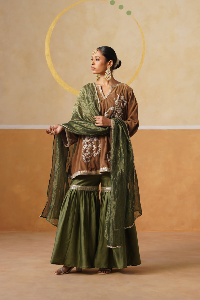 Tarang Kurta Set with Gharara