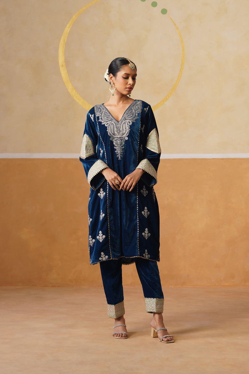 Velvet Indira Kurta Set