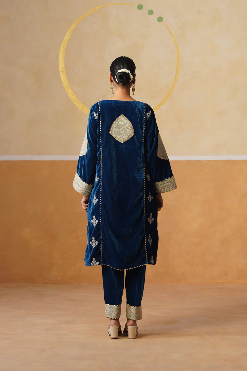 Velvet Indira Kurta Set