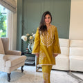 Mustard Sitaara Kurta Set
