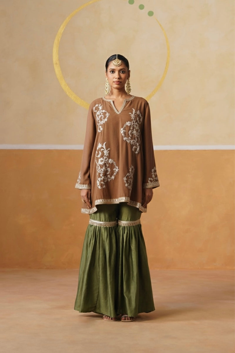 Tarang Kurta Set with Gharara