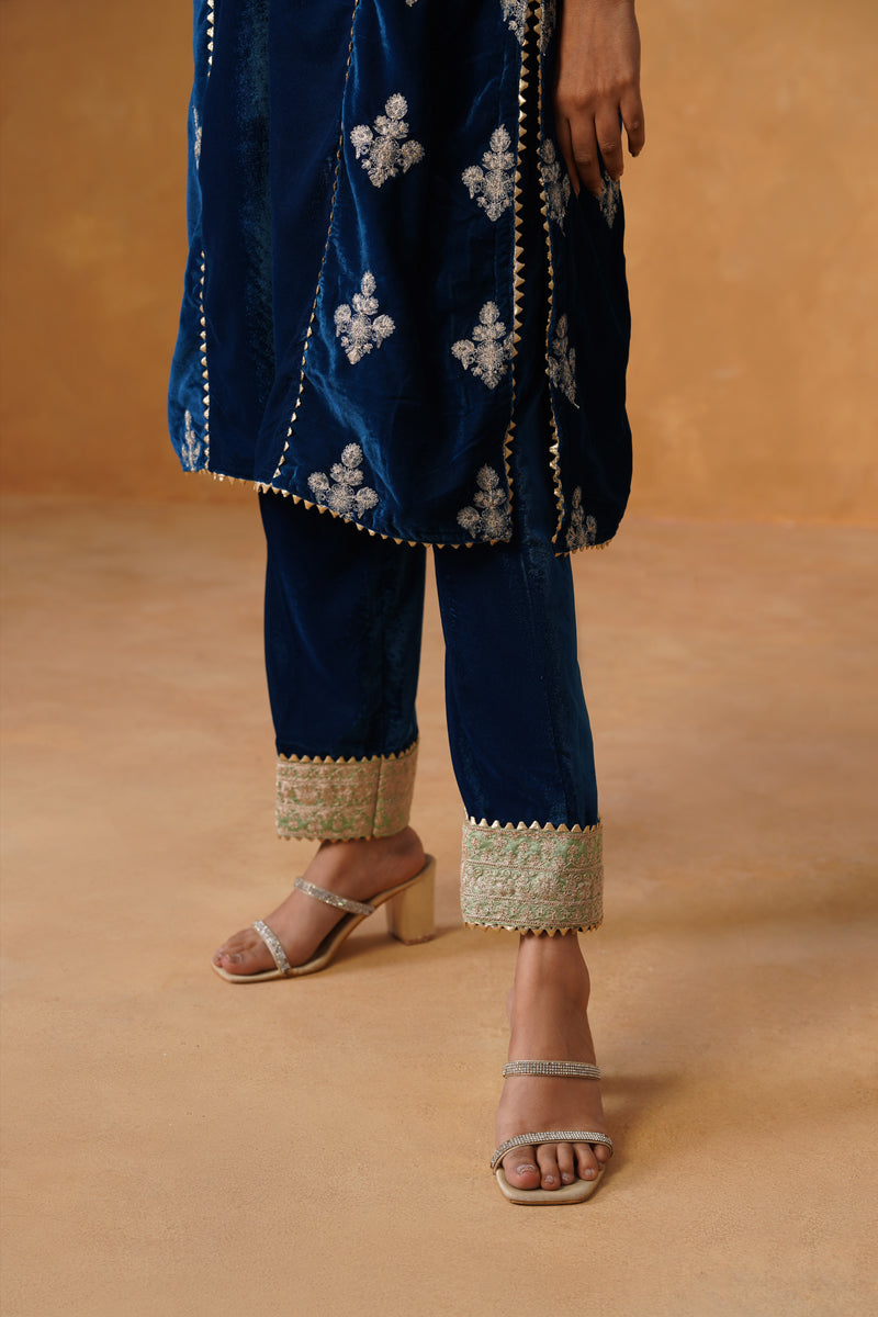 Velvet Indira Kurta Set