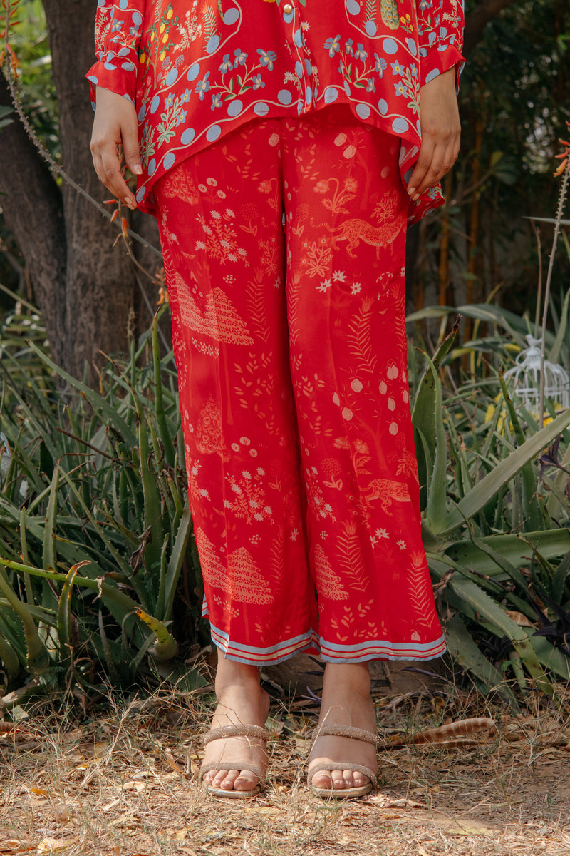 Crimson Canopy Co-ord Set