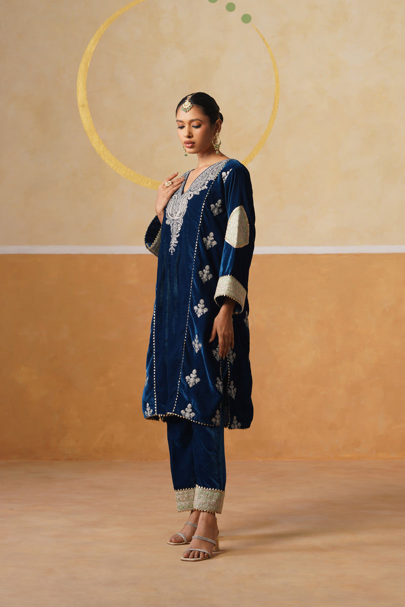 Velvet Indira Kurta Set