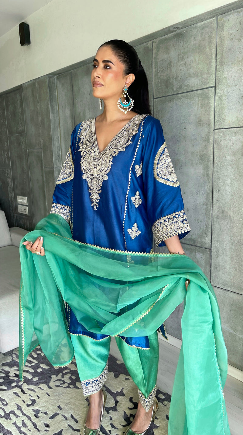 Green Indira Kurta Set