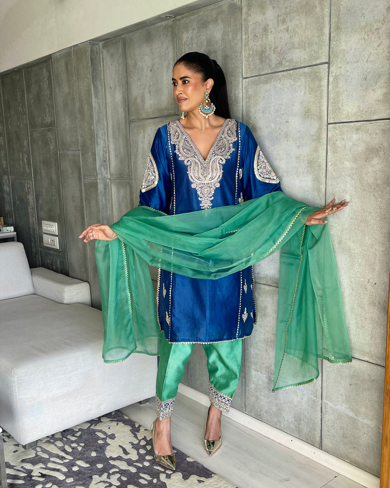 Green Indira Kurta Set