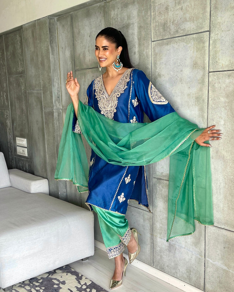 Green Indira Kurta Set