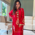 Red Chaandraat Kaftaan