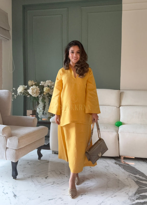 Golden Hour Linen Skirt Co-ord Set