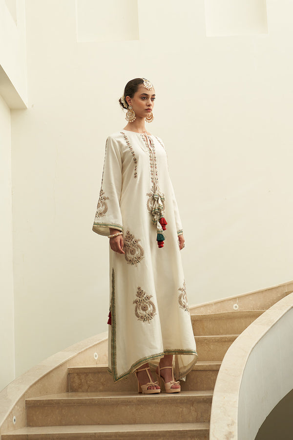 Ivory Chaandraat Kaftaan