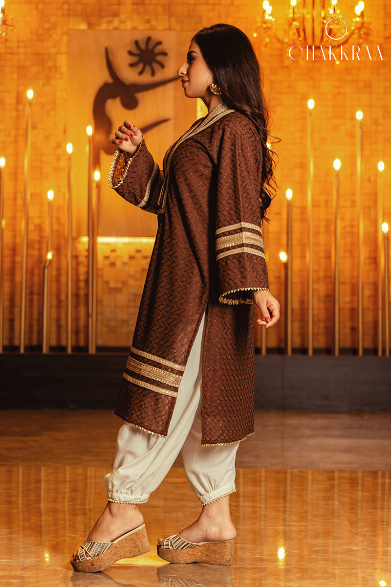 Buy Jaipur Kurti White & Red Cotton Striped Top Harem Pant Set for Women  Online @ Tata CLiQ