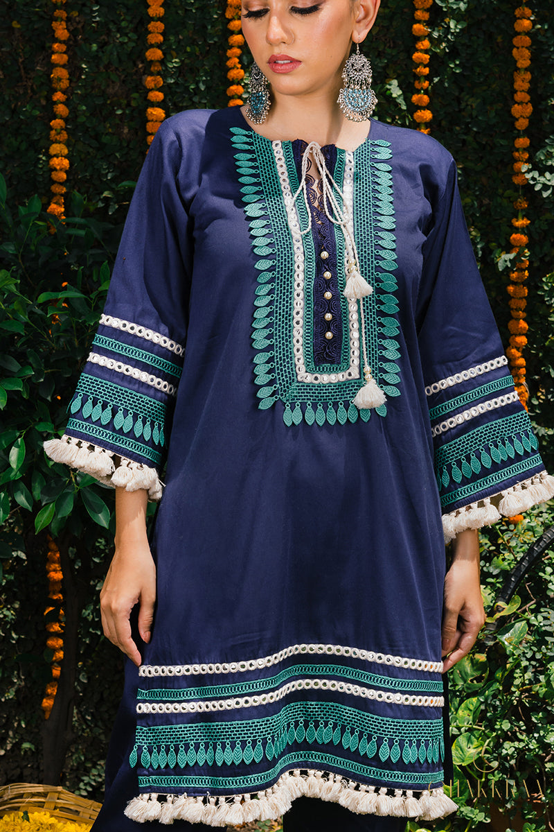 Neeli Kurta Set