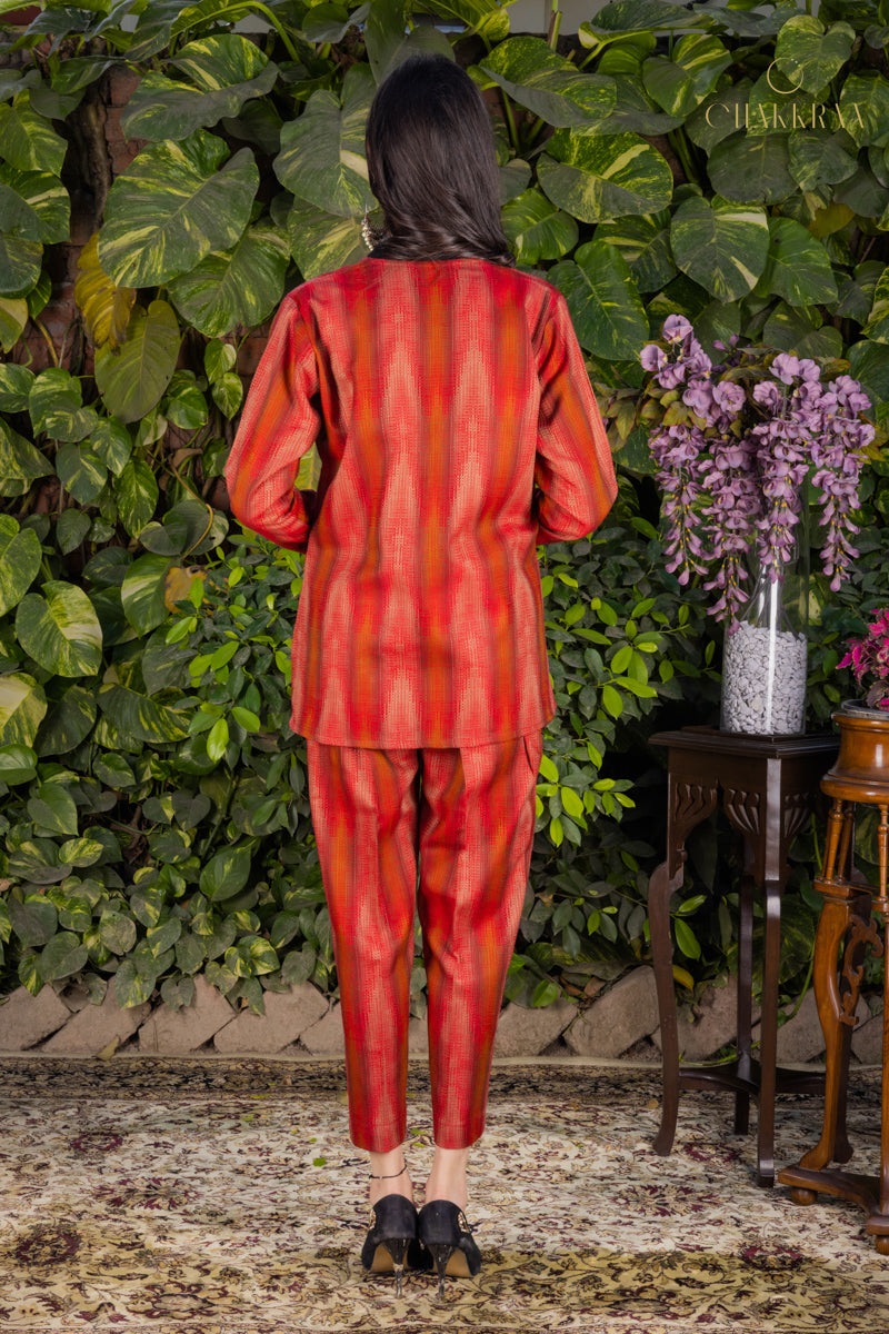 Ikat Pantsuit Set