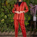 Ikat Pantsuit Set