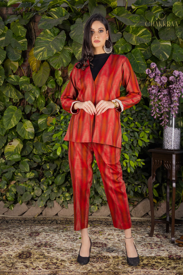 Ikat Pantsuit Set